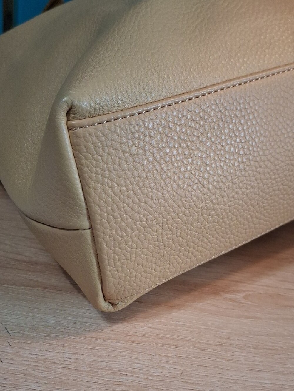 The Sak HUNTLEY Leather Hobo with Tassel Accent in Color Natural - Picture 8 of 13